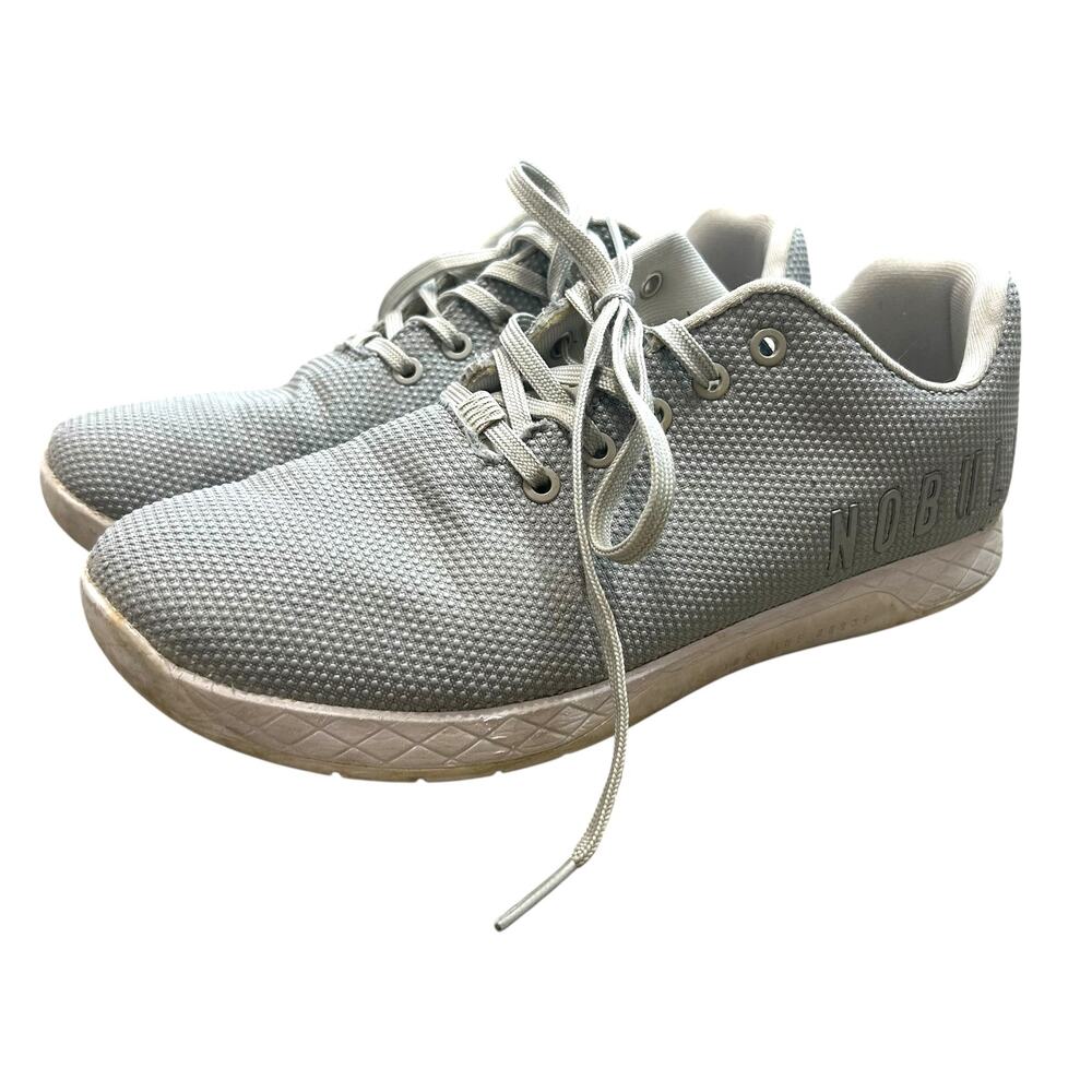 NOBULL SuperFabric Trainer Sneakers Unisex M10.5/W12 Gray Low Top Athleisure